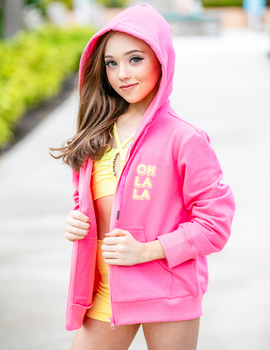 The Citrus Hoodie (OLL355-BUB) - Bubblegum – Oh La La Dancewear