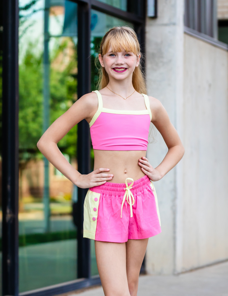The Do Your Thing Short (OLL424-APL) - Azalea Pink/Lemonade – Oh