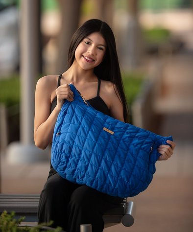 On The Move Puffer Tote (OLL302-ROY) - Royal Blue