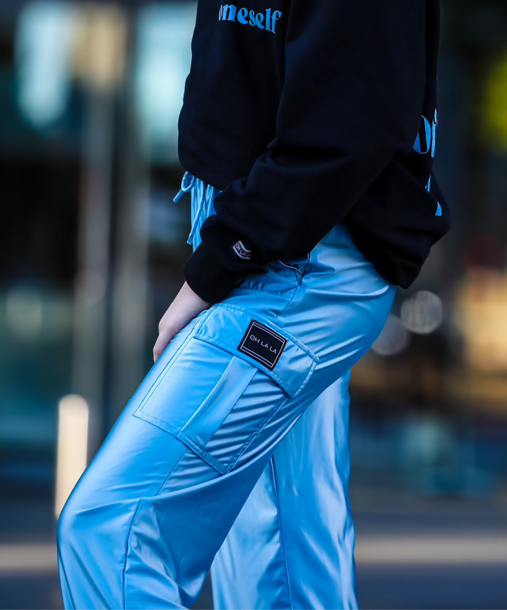 The Statement Cargo Pant (OLL243-DBL) - Dusty Blue - FINAL