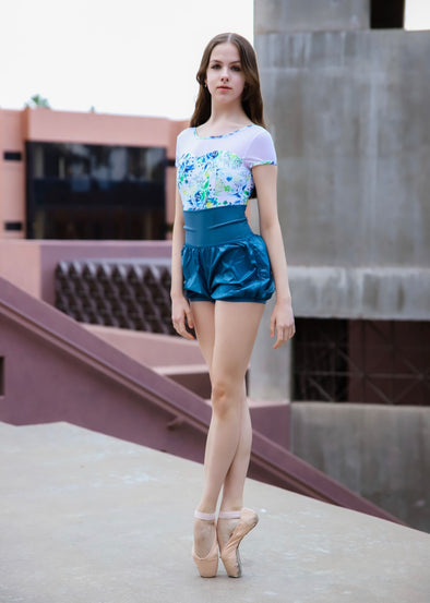 Chic Ballet - The Bethany Trash Shorts (CHIC302-DBL) - Deep Blue - FINAL SALE