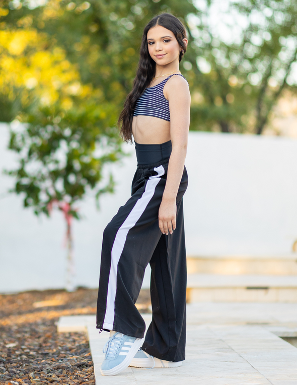 The Coastline Pant (OLL413-BLW) - Black/White