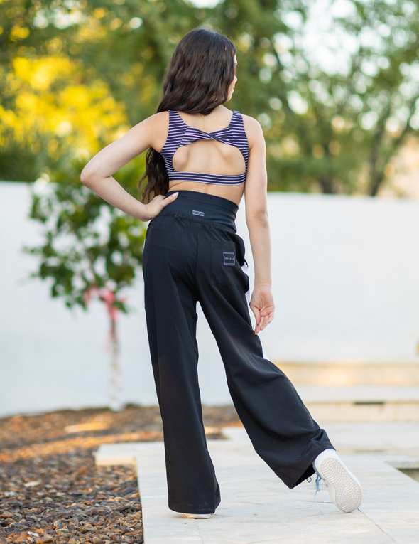 The Coastline Pant (OLL413-BLW) - Black/White