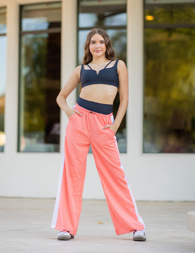 The Coastline Pant (OLL413-GPW) - Georgia Peach/White