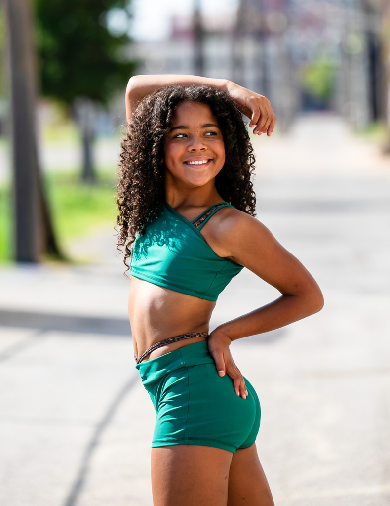 The Starter Short (OLL419-EVR) - Evergreen – Oh La La Dancewear