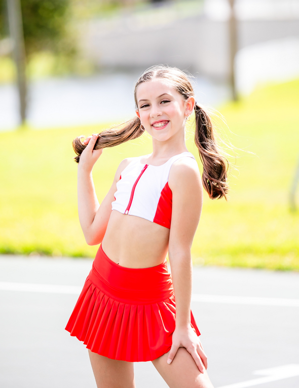The Center Court Skirt (OLL361-RAL) - Red Alert