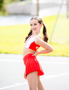The Center Court Skirt (OLL361-RAL) - Red Alert