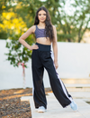 The Coastline Pant (OLL413L-BLW) - Black/White - LONG
