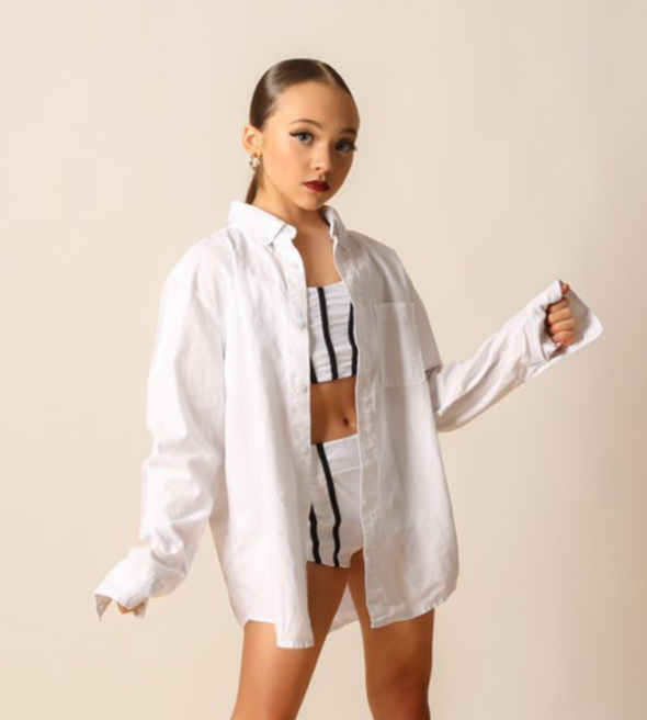 The Lounge Shacket (OLL258-WHT) - White