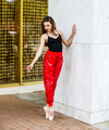 Chic Ballet - The Andrea Trash Pant (CHIC301-SCR) - Scarlet