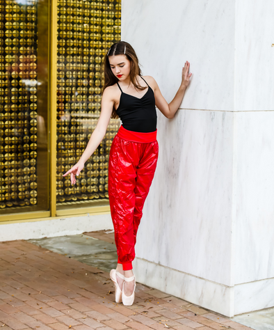 Chic Ballet - The Andrea Trash Pant (CHIC301-SCR) - Scarlet - FINAL SALE