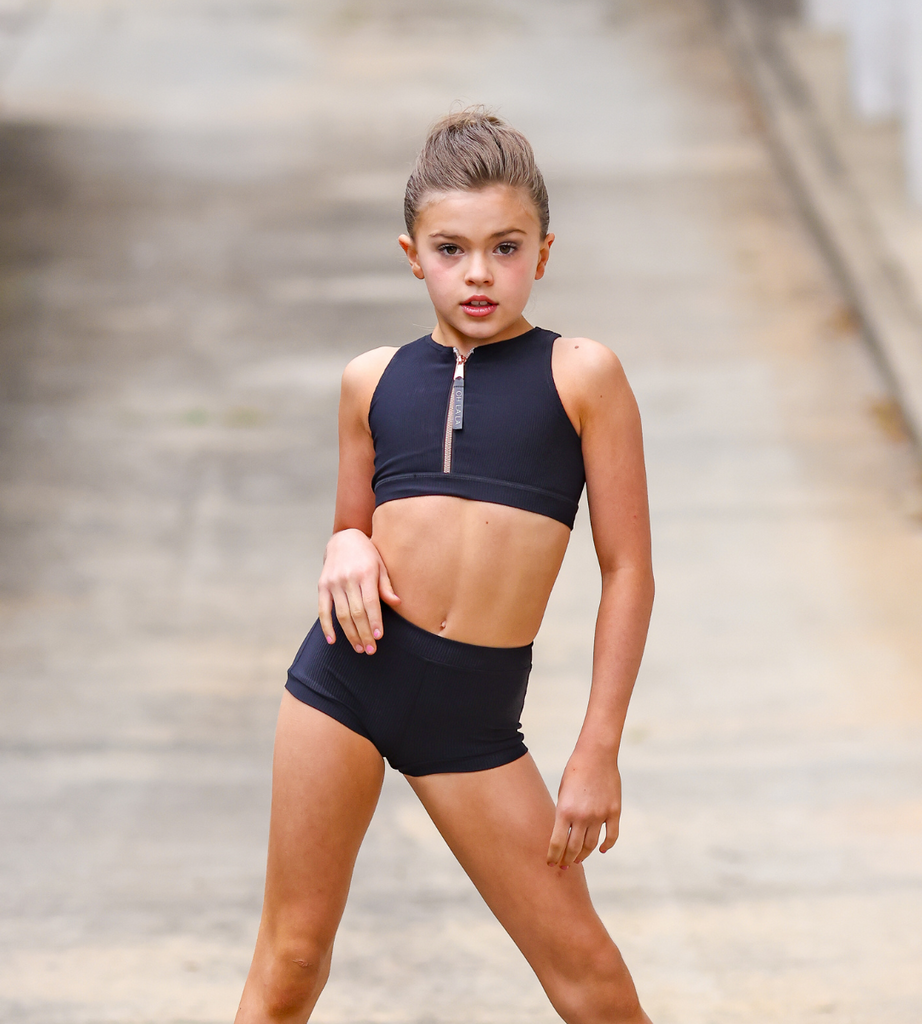 Dada ribbon tops ブラック　black The Bravery Top (OLL326-BLK) - Black - FINAL SALE – Oh La La Dancewear
