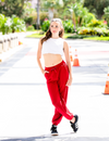 The Everyday Sweatpant (OLL346-SRD) - Savvy Red