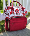 Chic Ballet Backpack (CHIC303-CRF) - Crimson Floral