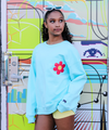 Cover Me in Sunshine Sweatshirt (OLL221-CVR) - Tanager Turquoise
