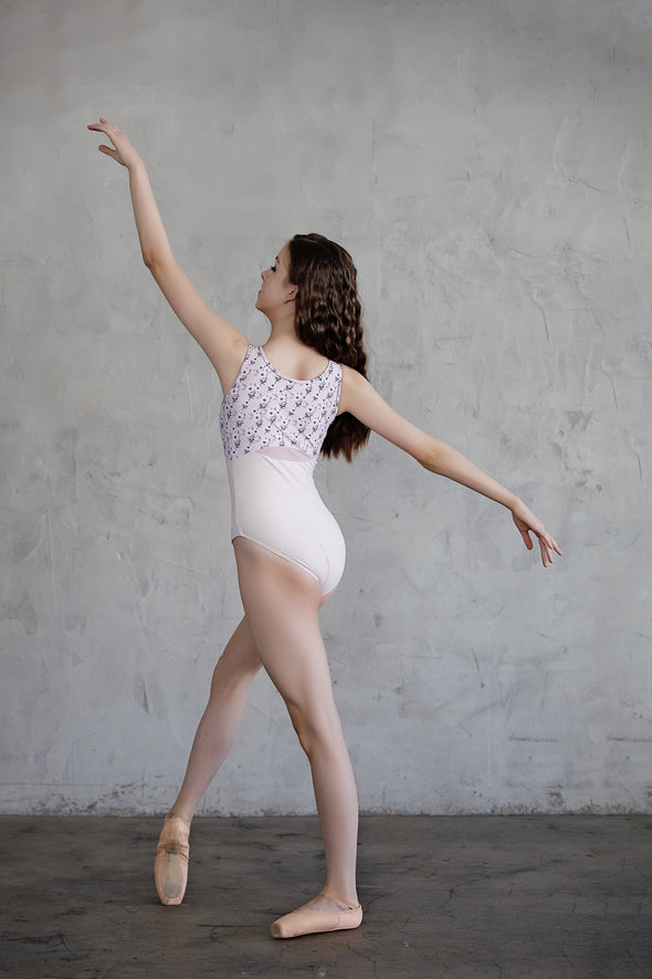 Chic Ballet - The Juliette Leotard (CHIC110-DFL) - Delicate Flowers - FINAL SALE